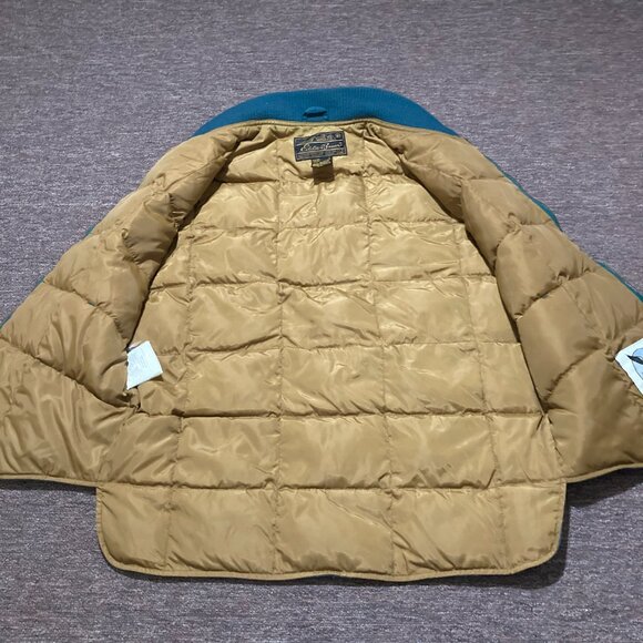 Vintage Eddie Bauer Downlight Men’s Medium Vest Puffer Quilted Outdoors Teal - Picture 5 of 9